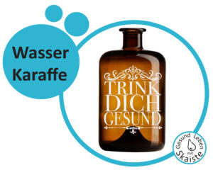 Wasser-Tischkaraffe "Trink dich gesund" 2,5 L